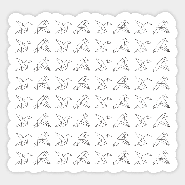 Paper Cranes Sticker by KickingAssandTakingMeds